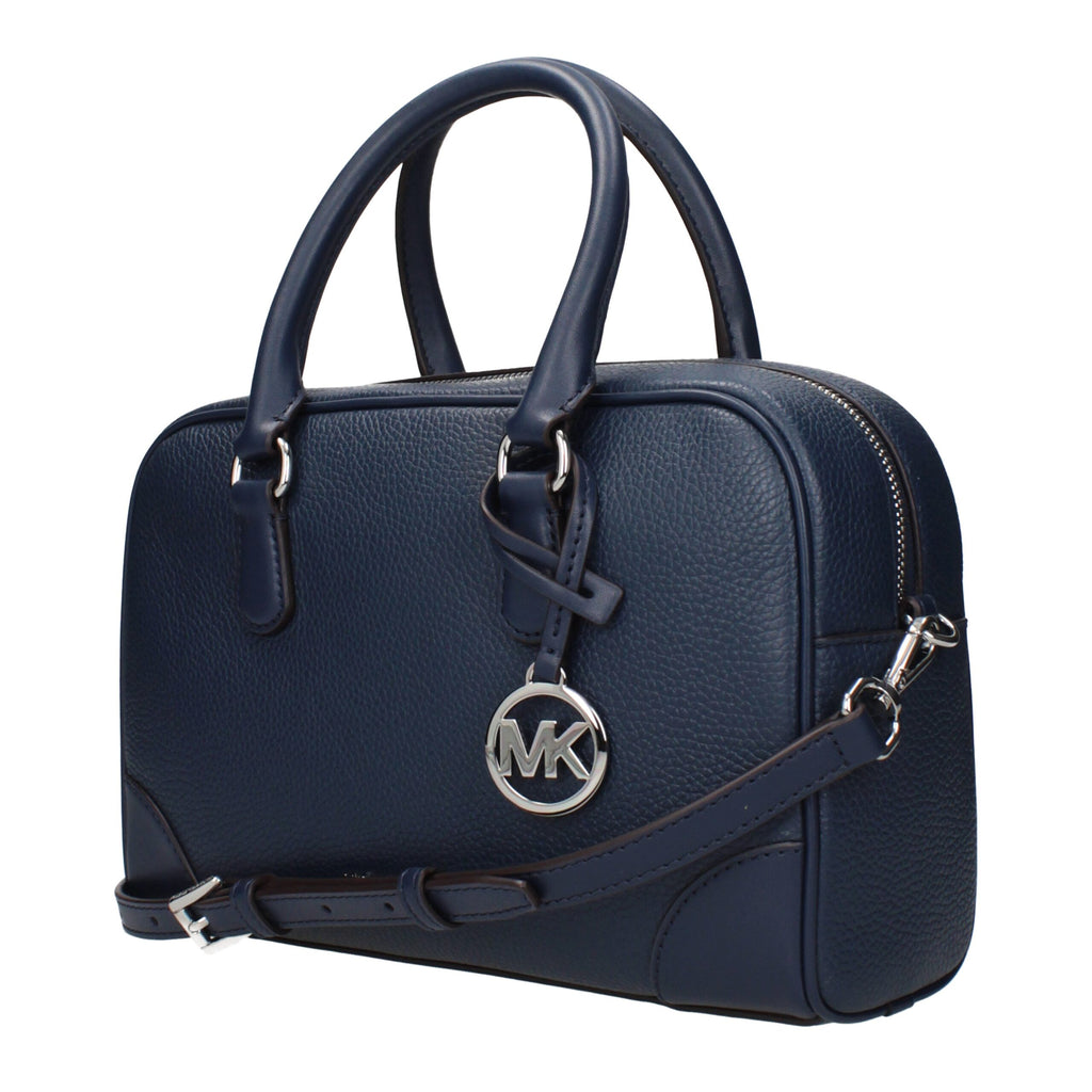 Michael Kors Dunkelblaue Lederhandtasche