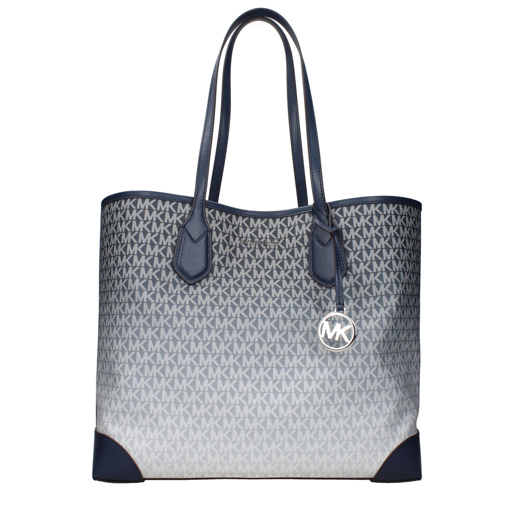 Michael Kors Blaue Stoff-Umhängetasche
