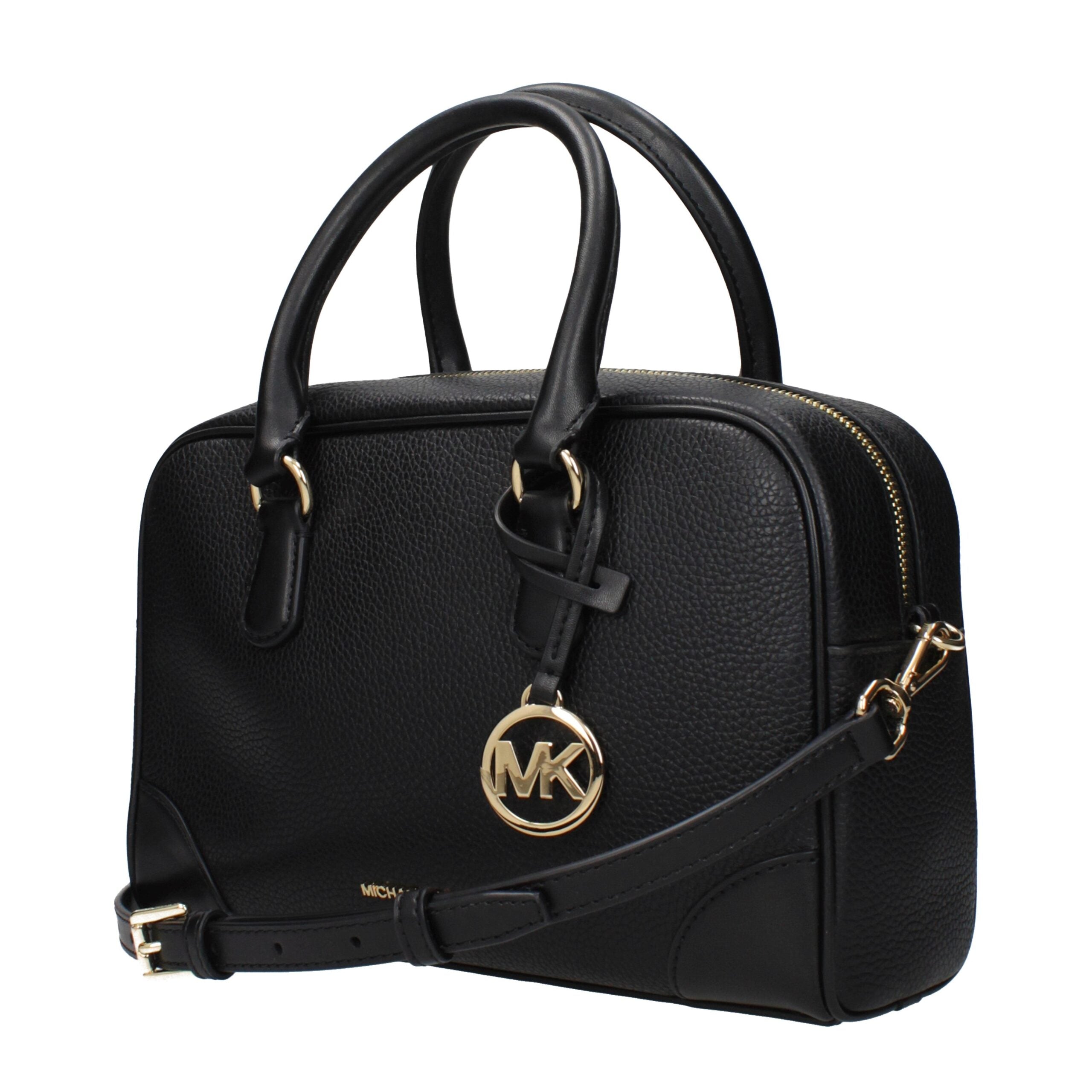Michael Kors Schwarze Lederhandtasche