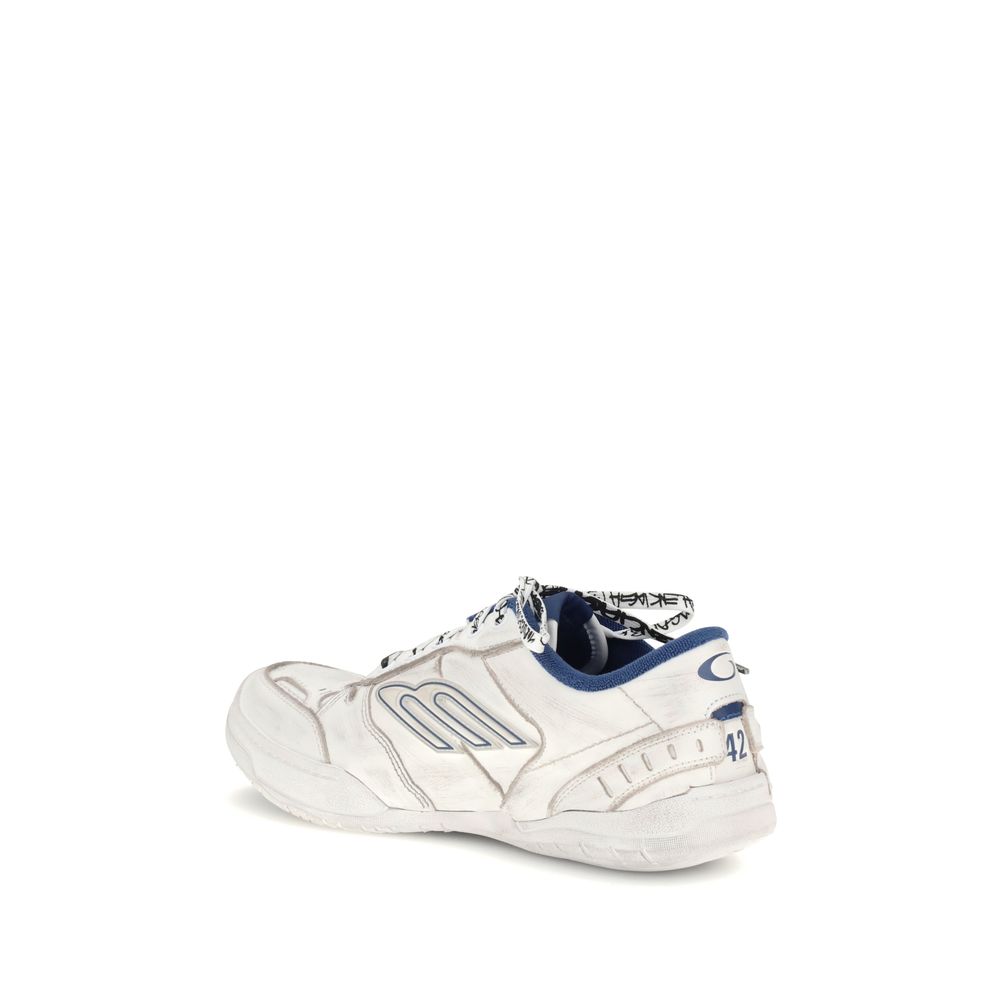 Balenciaga Graue Polyester-Sneaker im Used-Look
