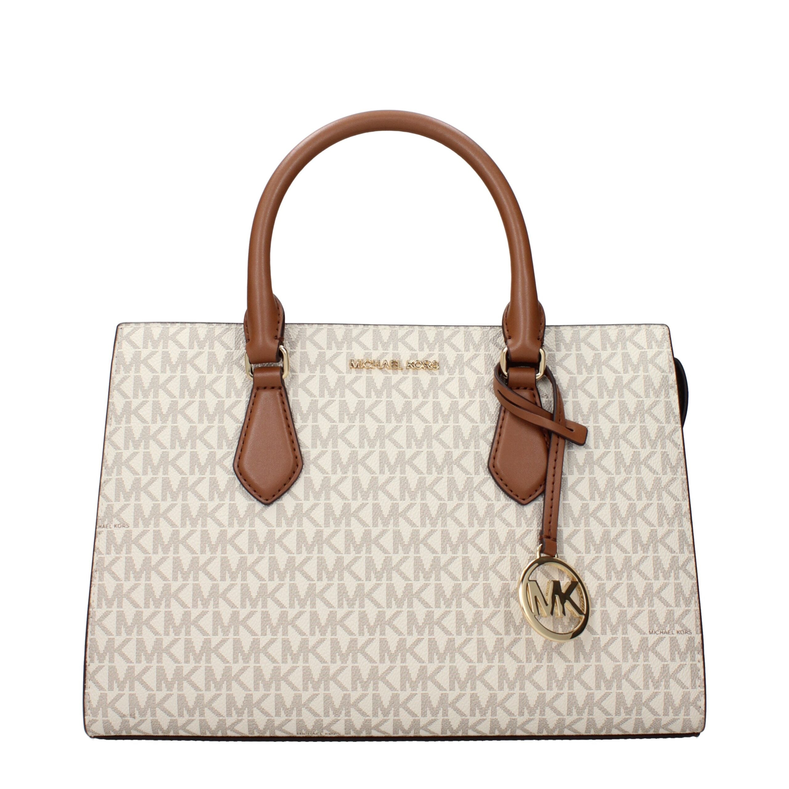 Michael Kors Beigefarbene Stoffhandtasche