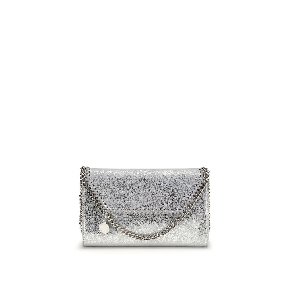 Stella McCartney Silberne Schultertasche aus Polyester