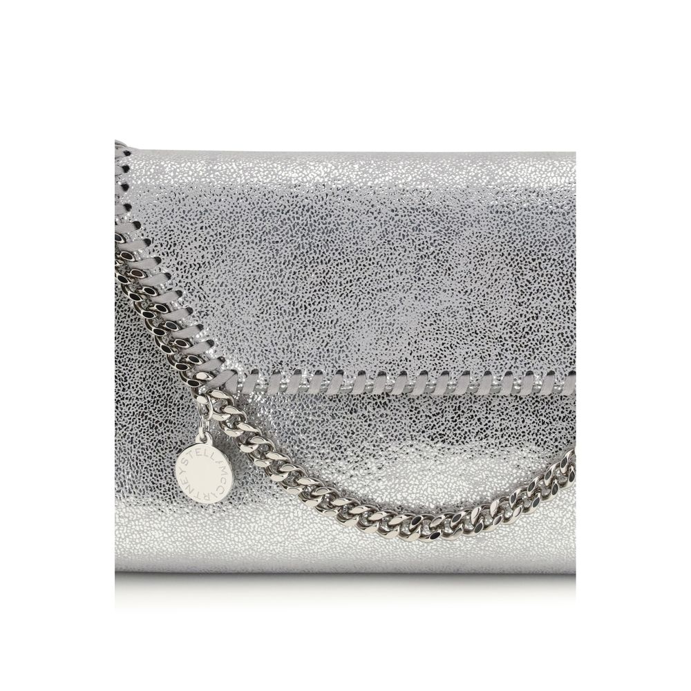 Stella McCartney Silberne Schultertasche aus Polyester