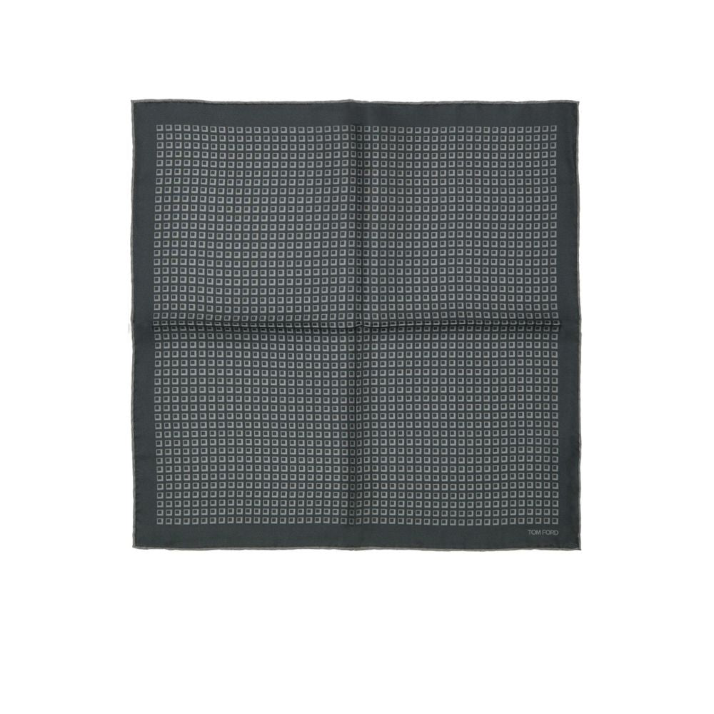 Tom Ford Grünes Seidentaschentuch