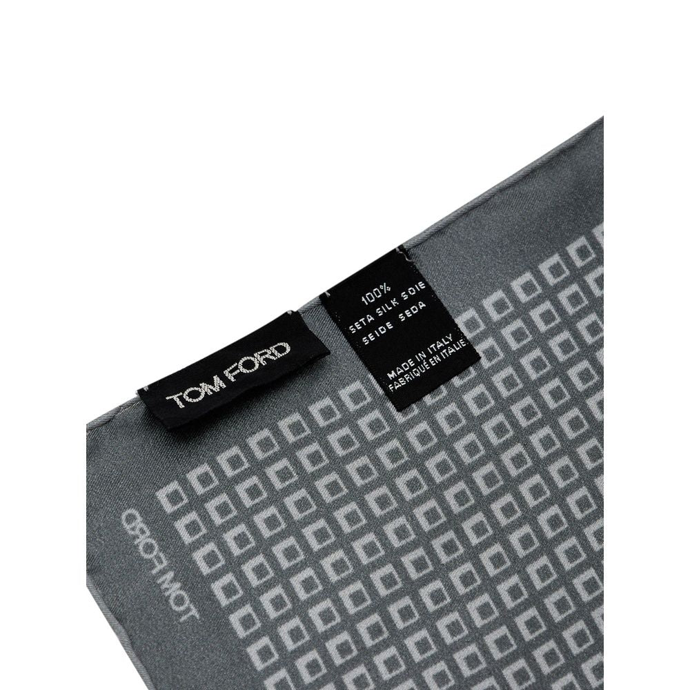 Tom Ford Grünes Seidentaschentuch