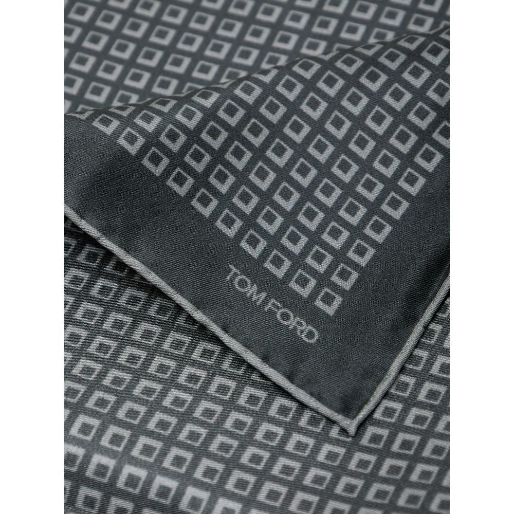 Tom Ford Grünes Seidentaschentuch