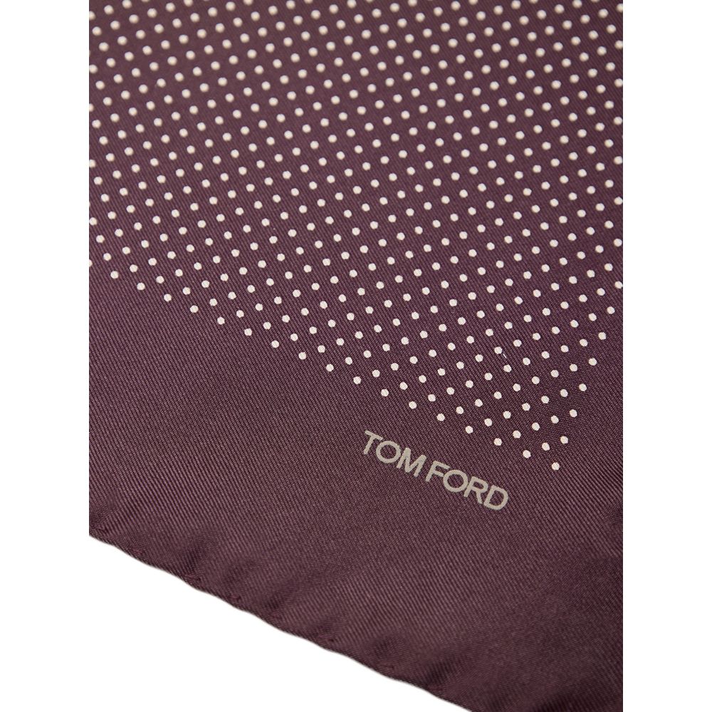 Tom Ford Seiden-Taschentuch in Bordeaux
