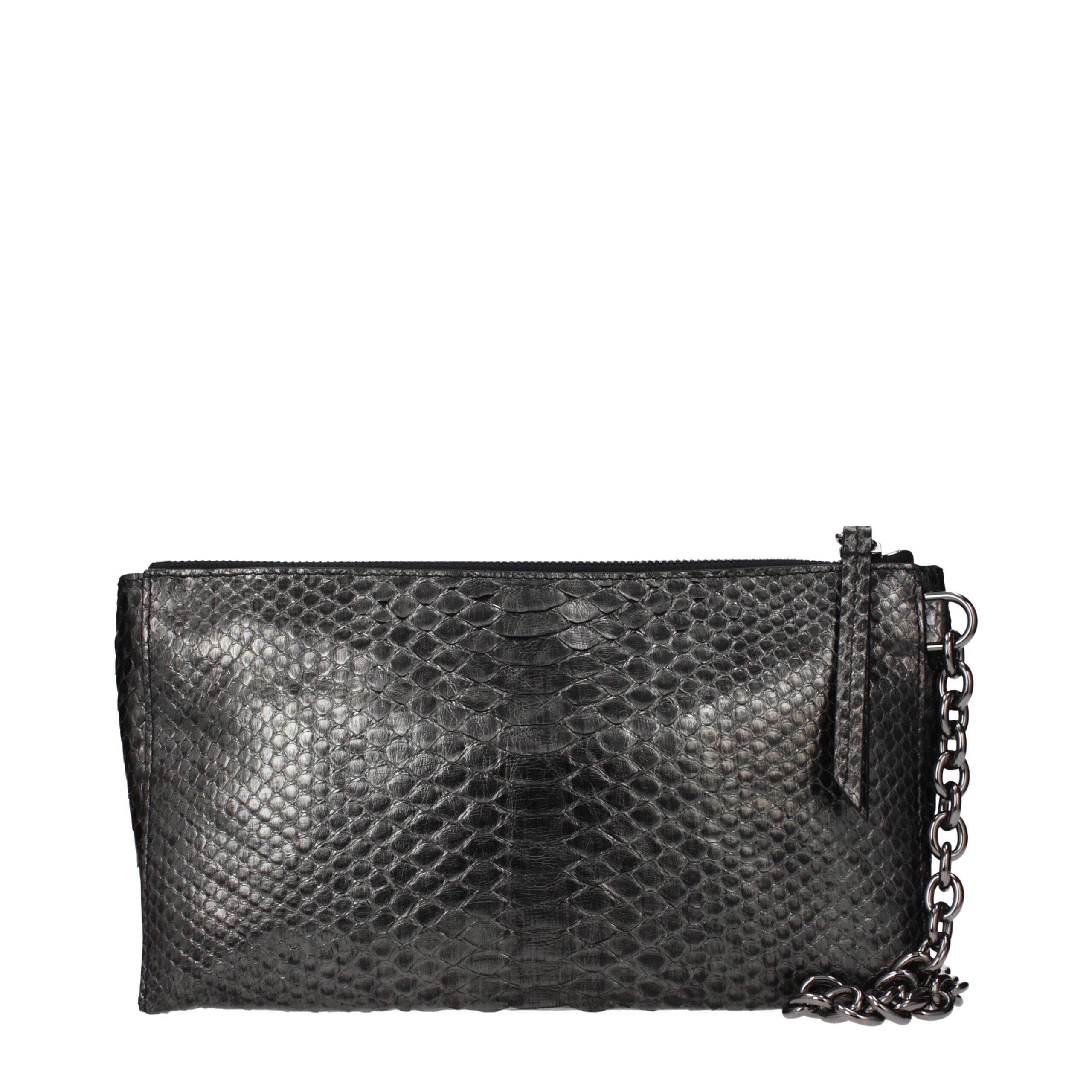 Tom Ford Grau Python-Leder Handtasche