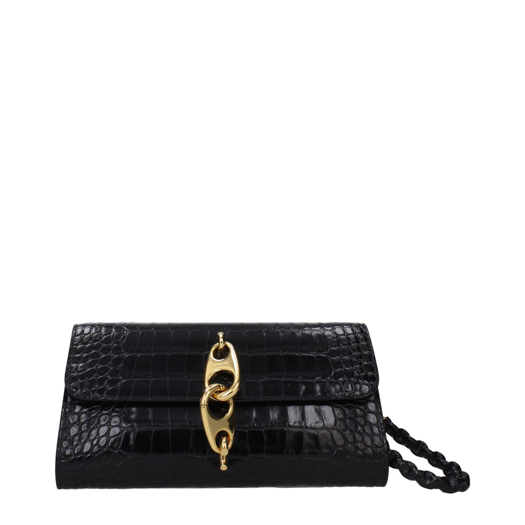 Tom Ford Schwarze Leder-Clutch