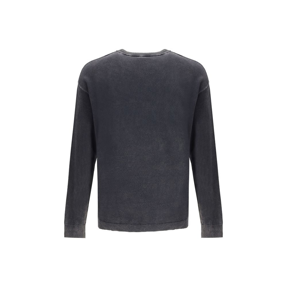 Diesel Graues Baumwoll-Sweatshirt