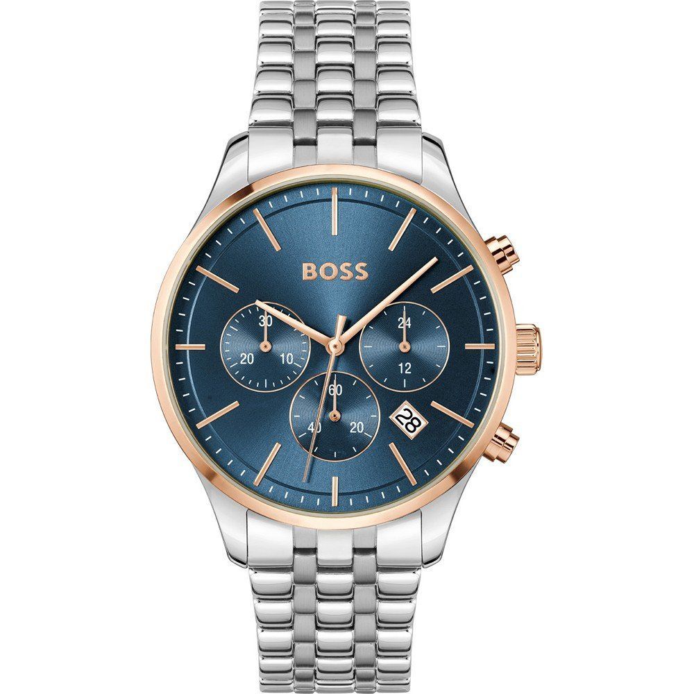 Hugo Boss Graue Edelstahl-Dress-Watch