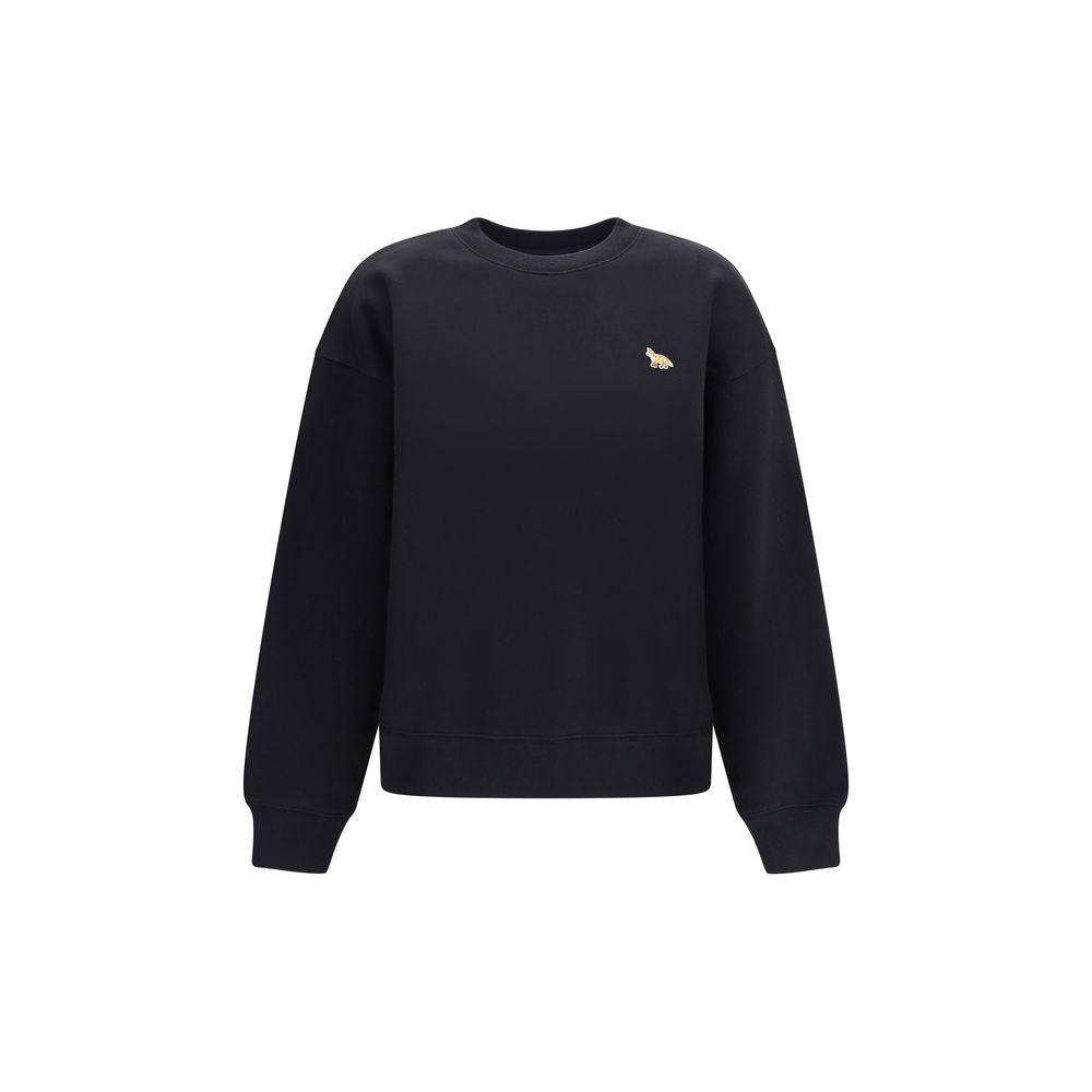 Maison Kitsuné Schwarzer Baumwoll-Sweatshirt