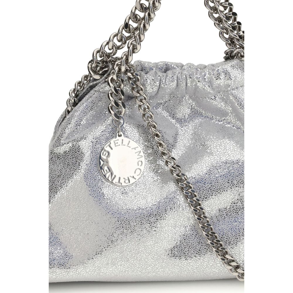 Stella McCartney Silberne Schultertasche aus Polyester