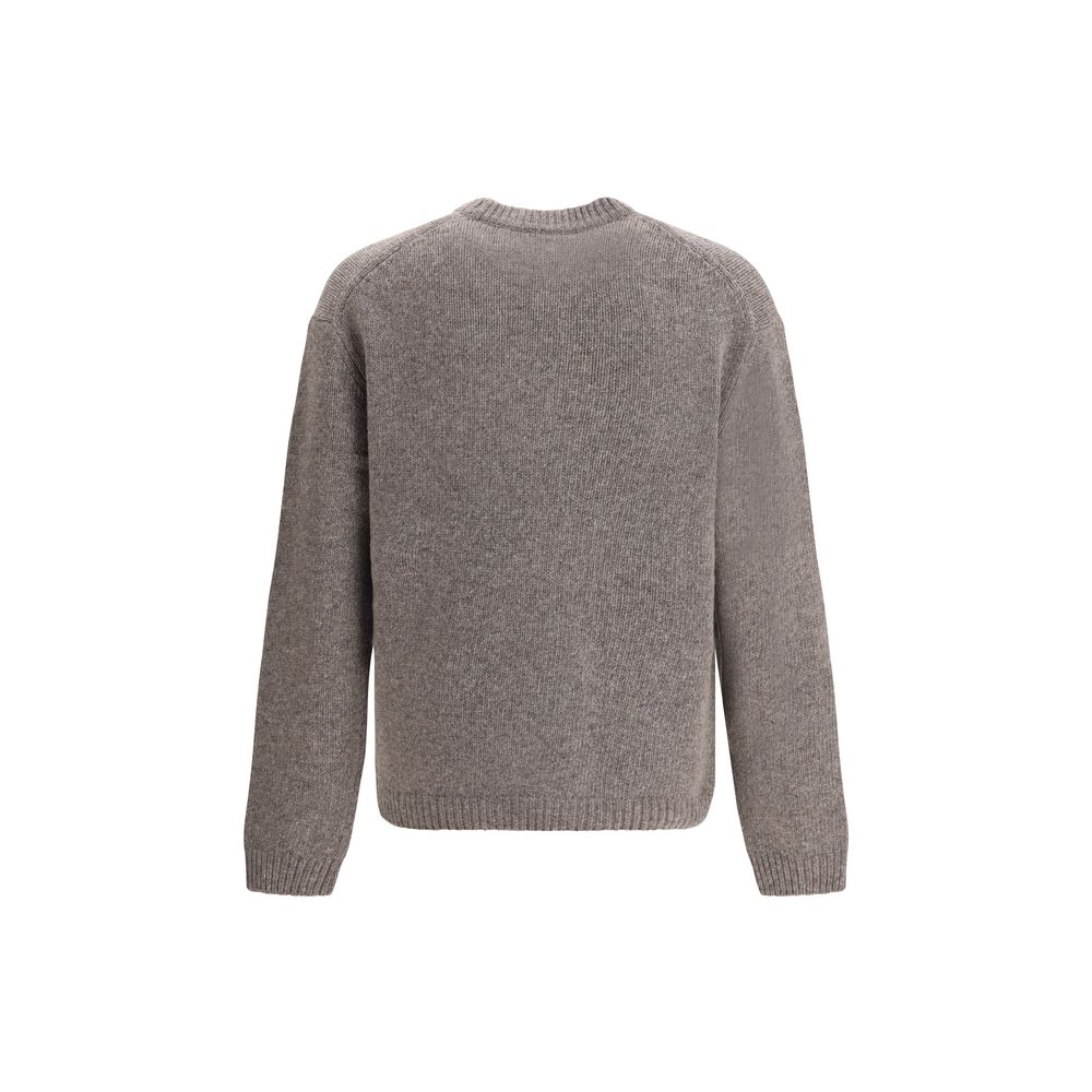 Maison Kitsuné Grauer Wollpullover