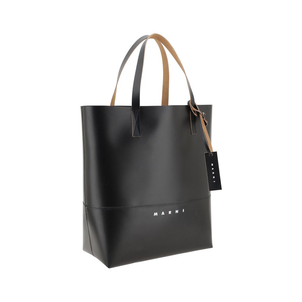 Marni Schwarze Polyethylen-Handtasche