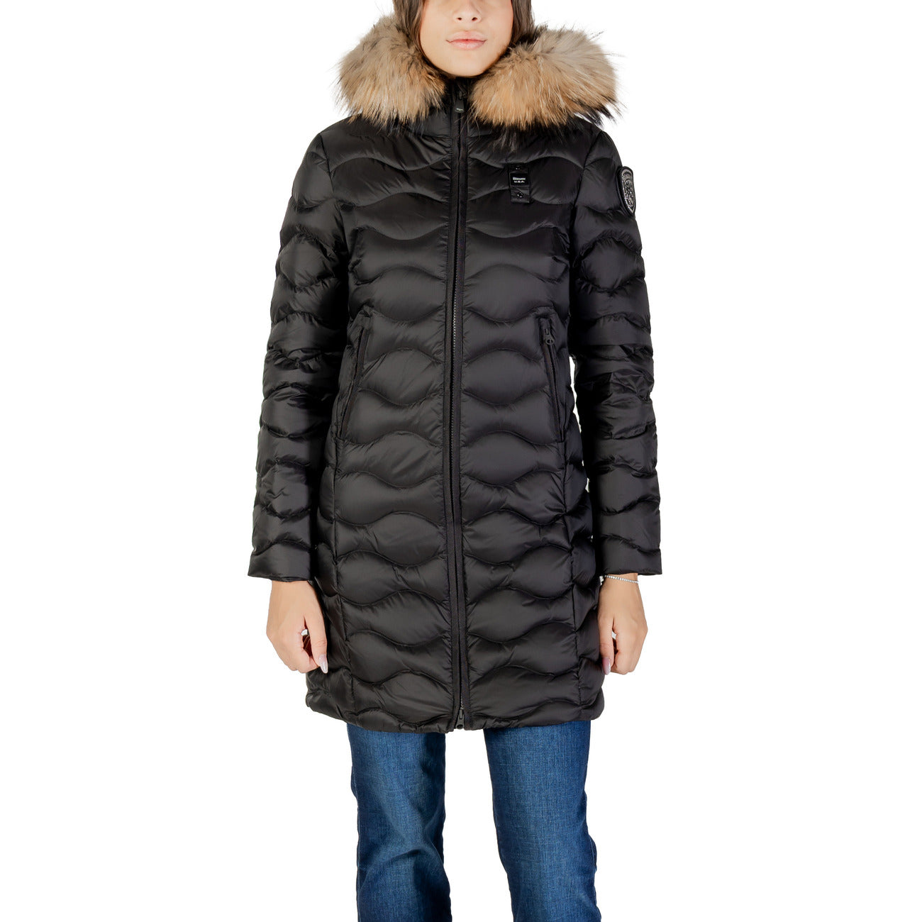 Blauer Jacke Damen