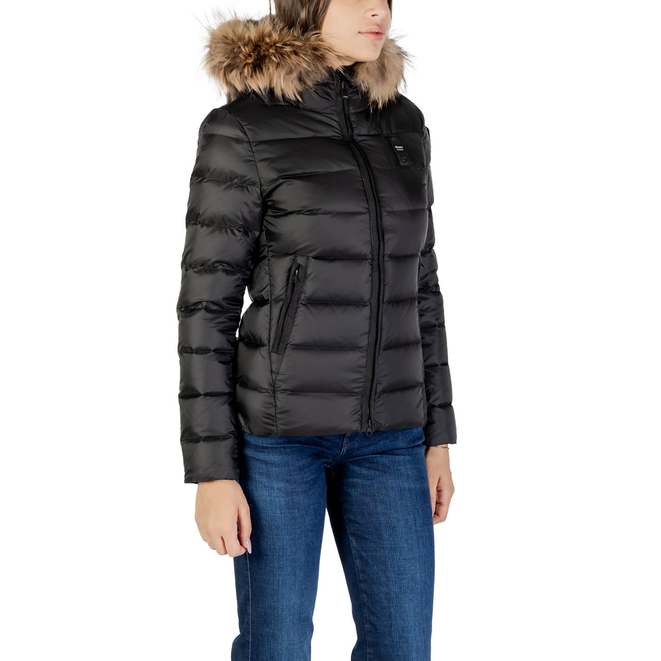 Blauer Jacke Damen