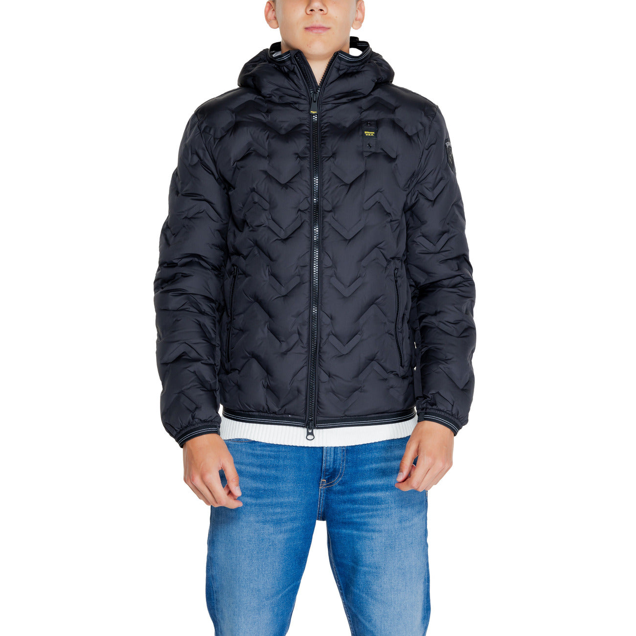 Blauer Jacke Herren