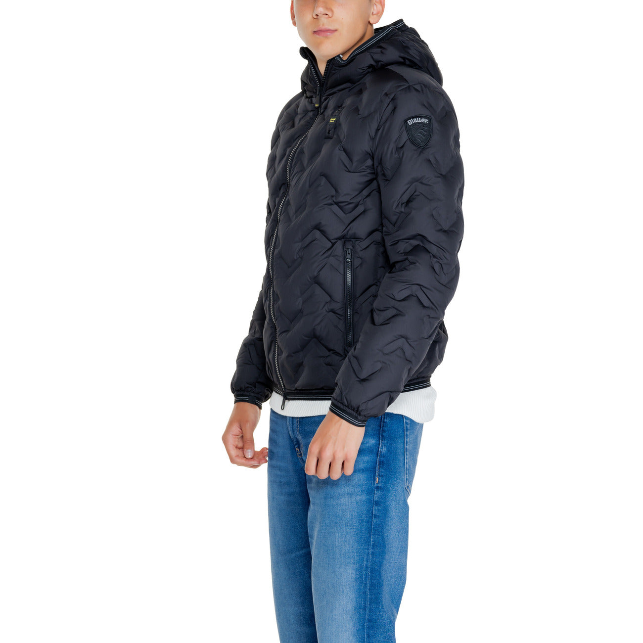 Blauer Jacke Herren