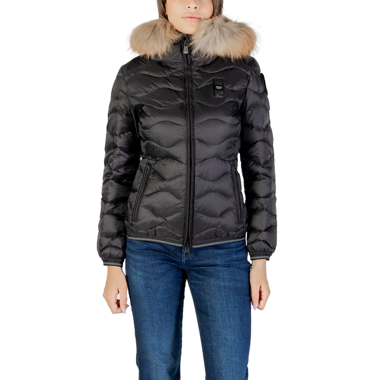 Blauer Jacke Damen