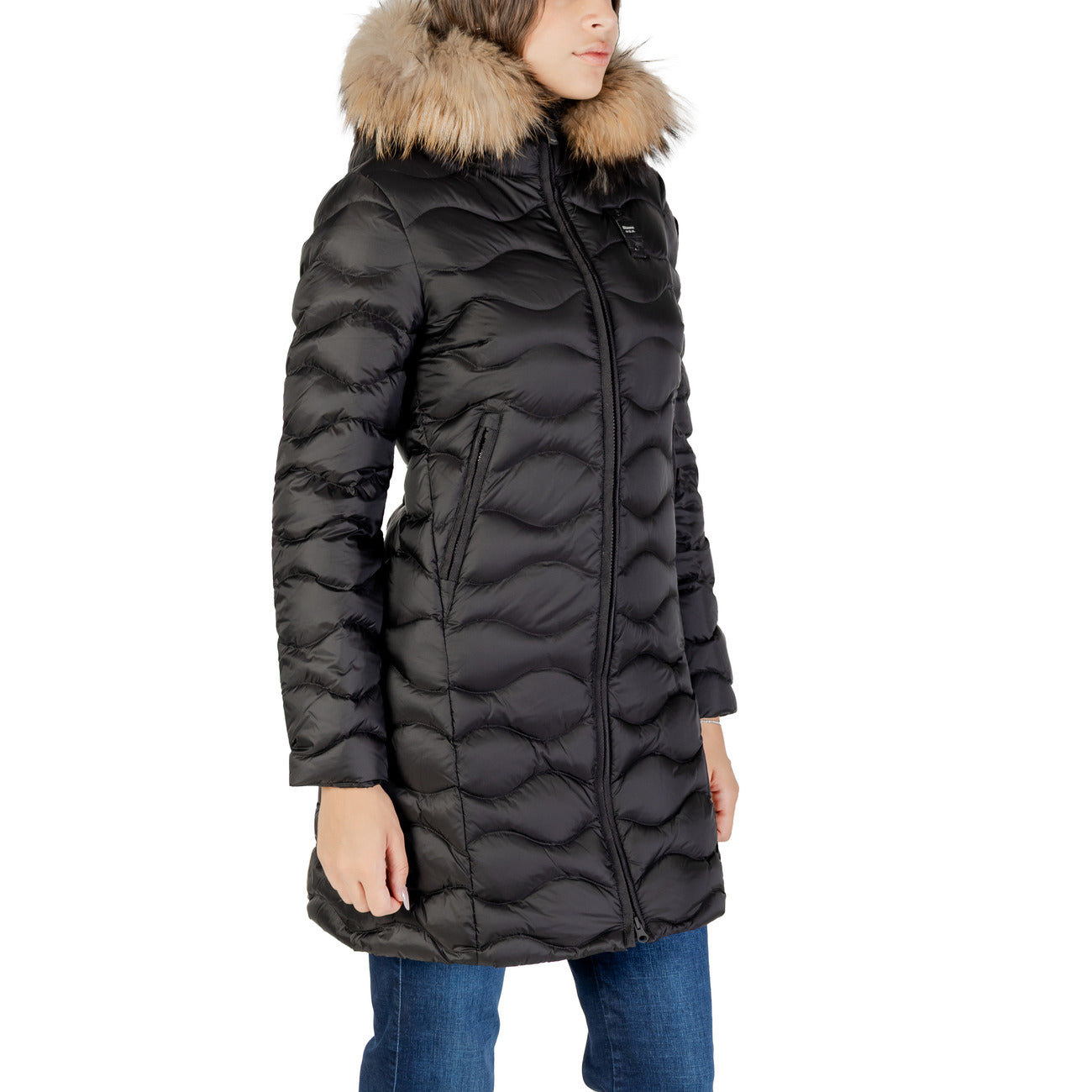 Blauer Jacke Damen